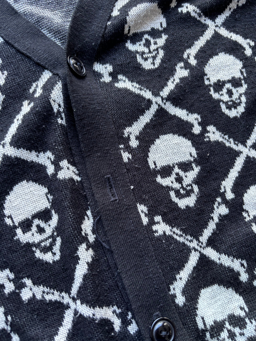 Vintage Denim & Supply Ralph Lauren Skull & Crossbones Cardigan