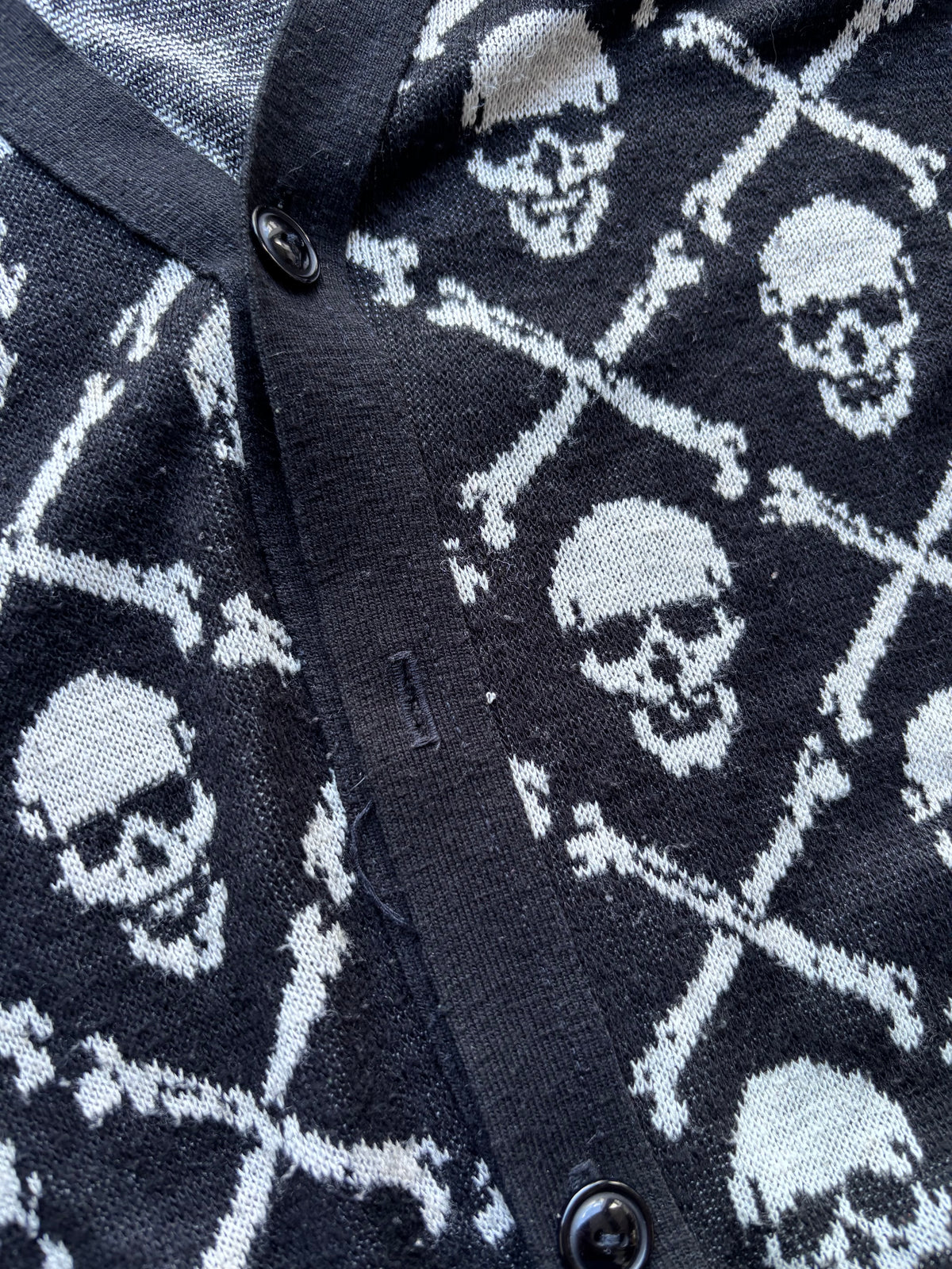 Vintage Denim & Supply Ralph Lauren Skull & Crossbones Cardigan