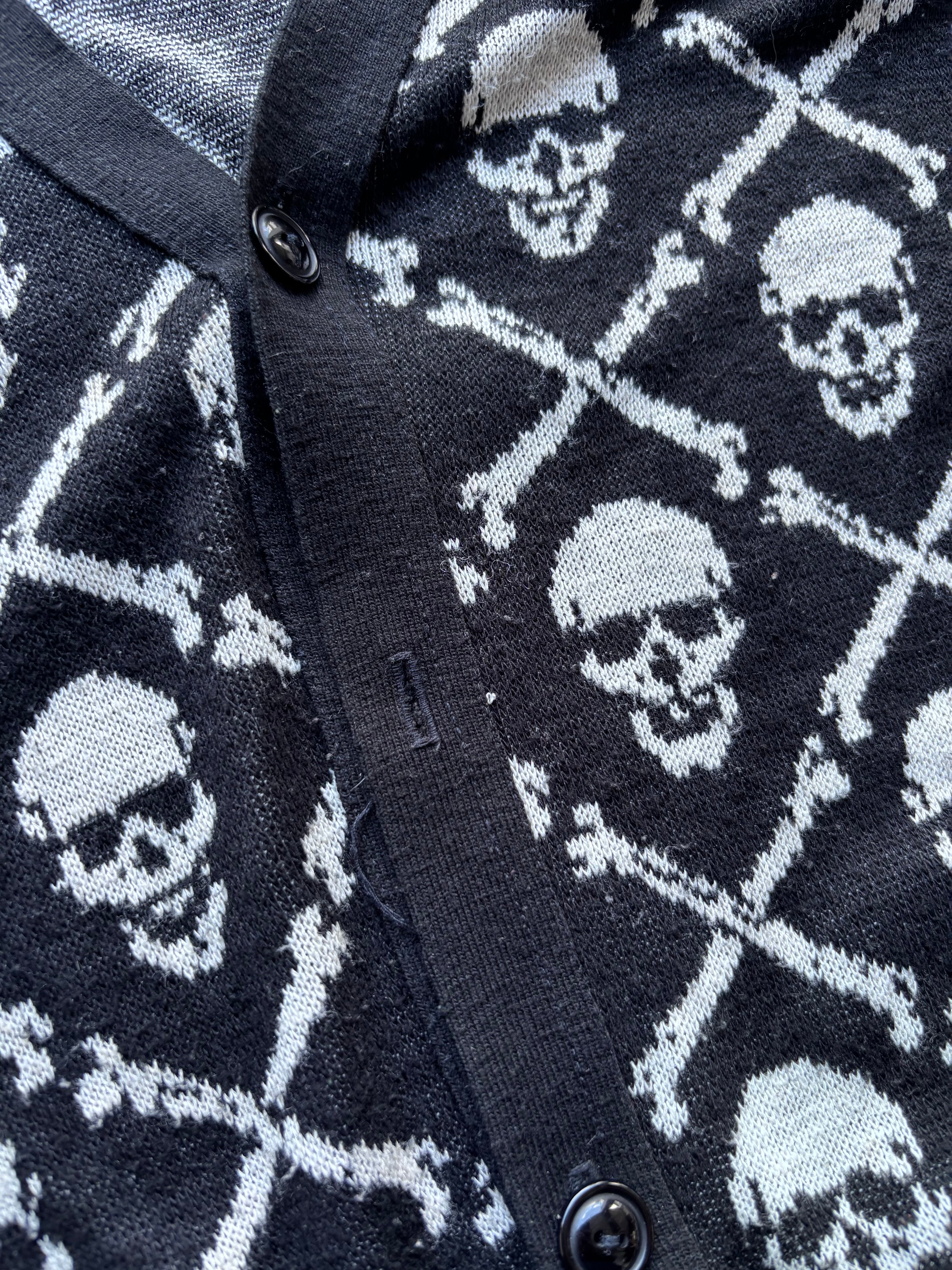 Vintage Denim & Supply Ralph Lauren Skull & Crossbones Cardigan