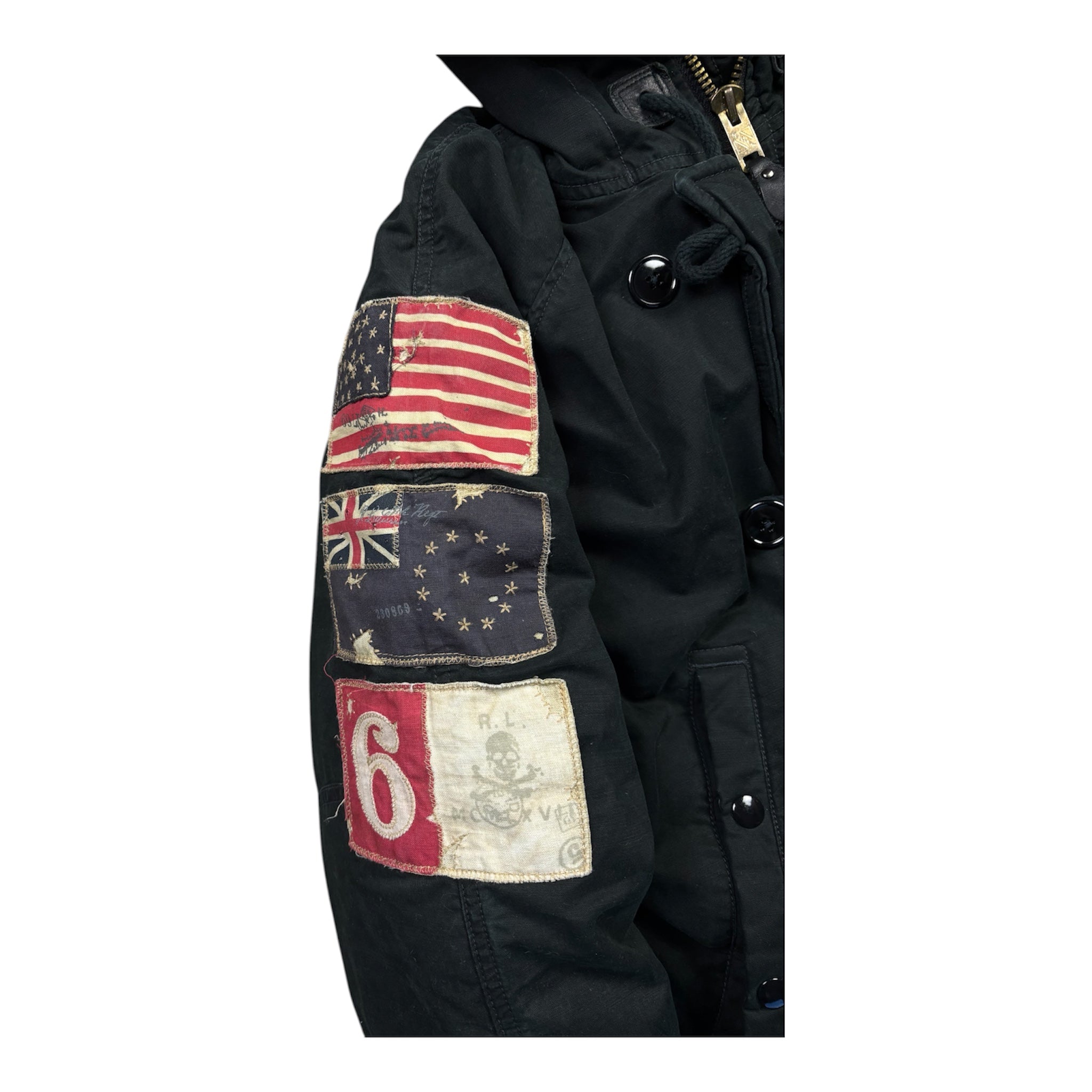 Vintage Polo Jeans Fur Hood Coat