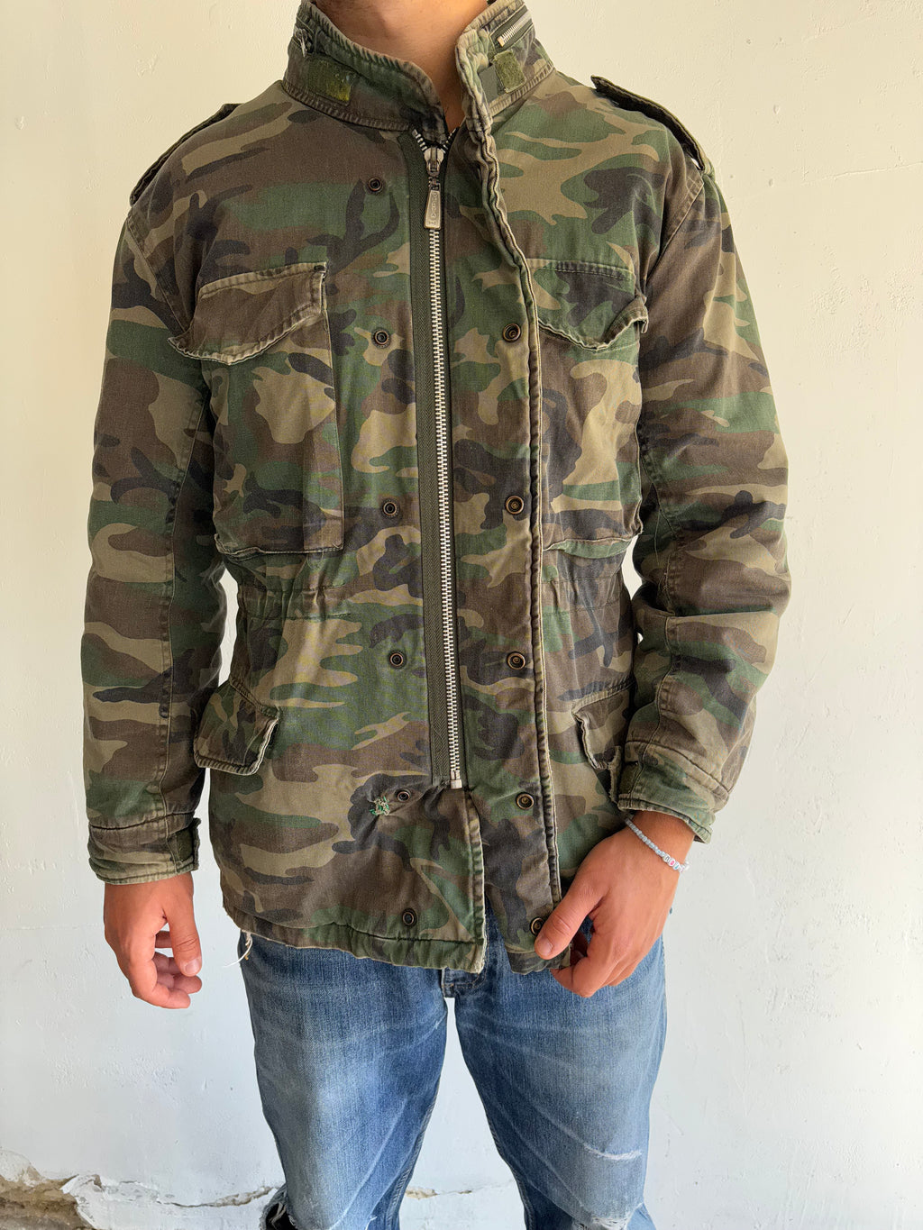 Vintage M-65 Military Jacket Size L