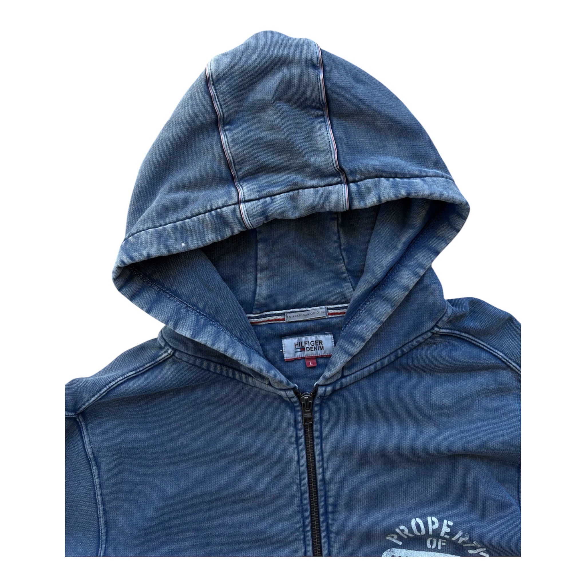 Vintage Hilfiger Denim Zip Hoodie