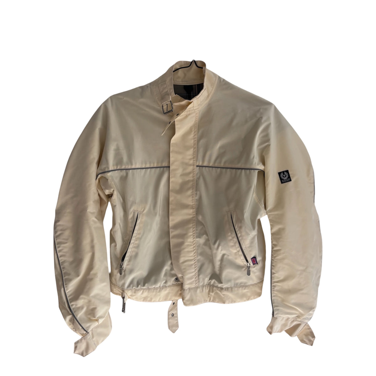 Vintage Belstaff Nylon Creme Bikerjacket