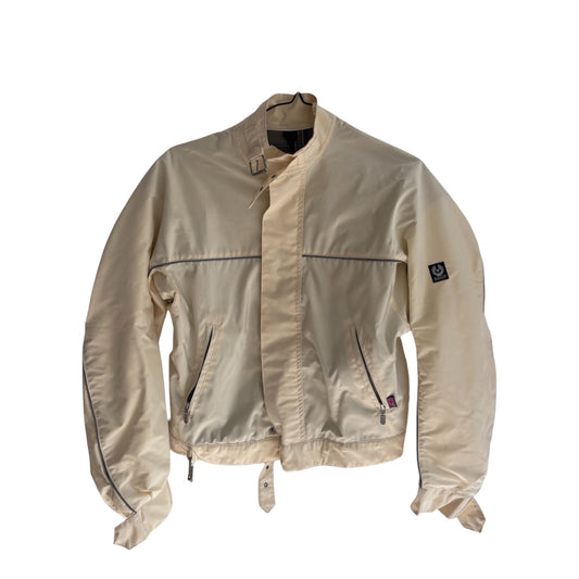 Vintage Belstaff Nylon Creme Bikerjacket