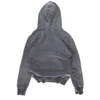 Vintage Washed Out Grey Distressed Hoodie