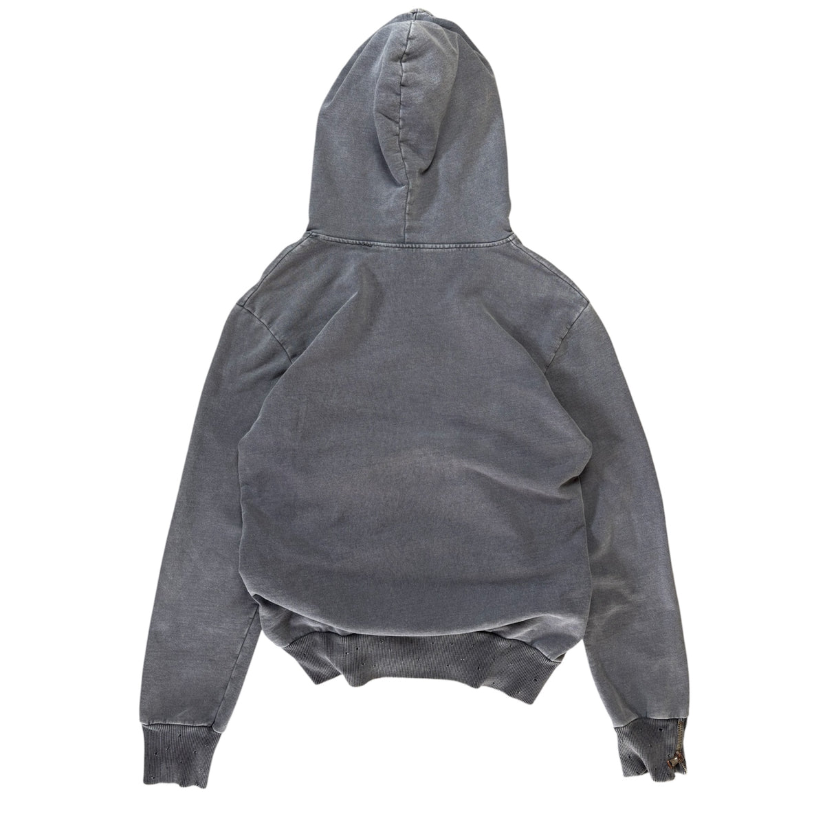 Vintage Washed Out Grey Distressed Hoodie