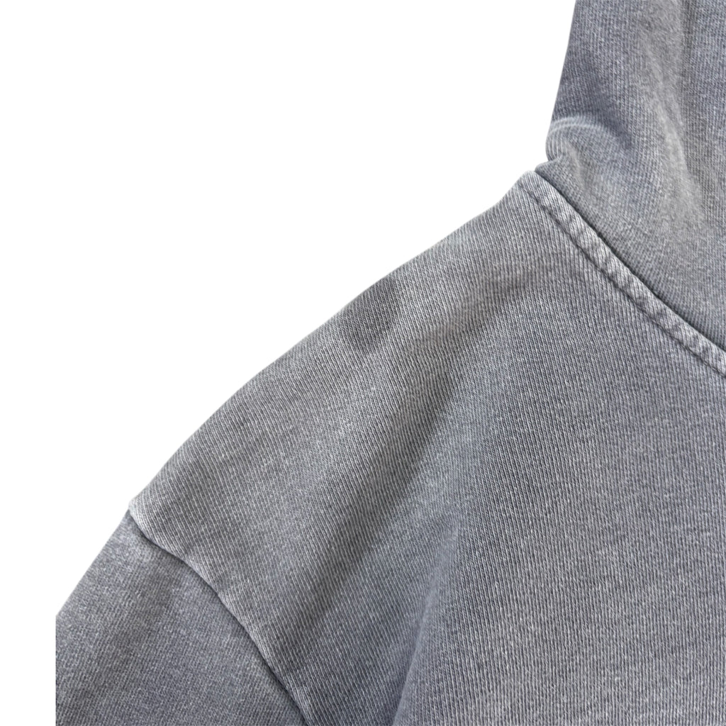 Vintage Washed Out Grey Distressed Hoodie