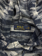 Vintage Polo Ralph Lauren Southwestern Aztec Indigo Knit Hoodie