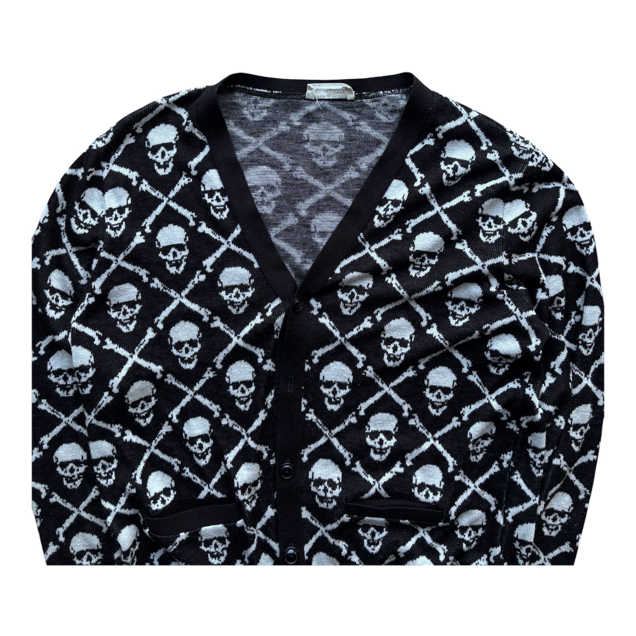 Vintage Denim & Supply Ralph Lauren Skull & Crossbones Cardigan