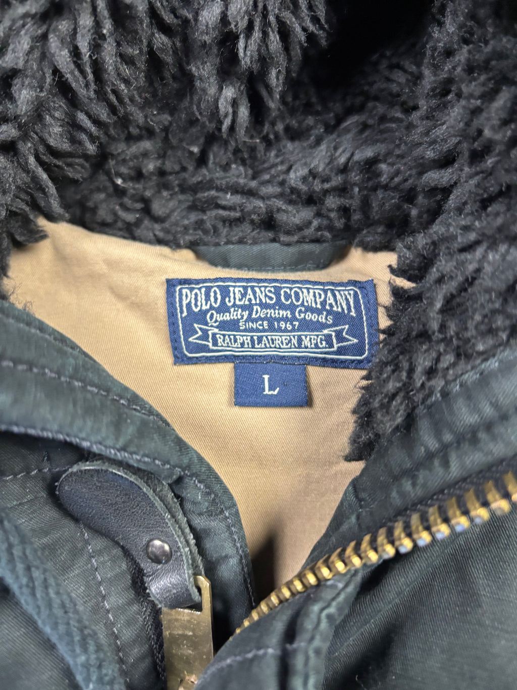 Vintage Polo Jeans Fur Hood Coat