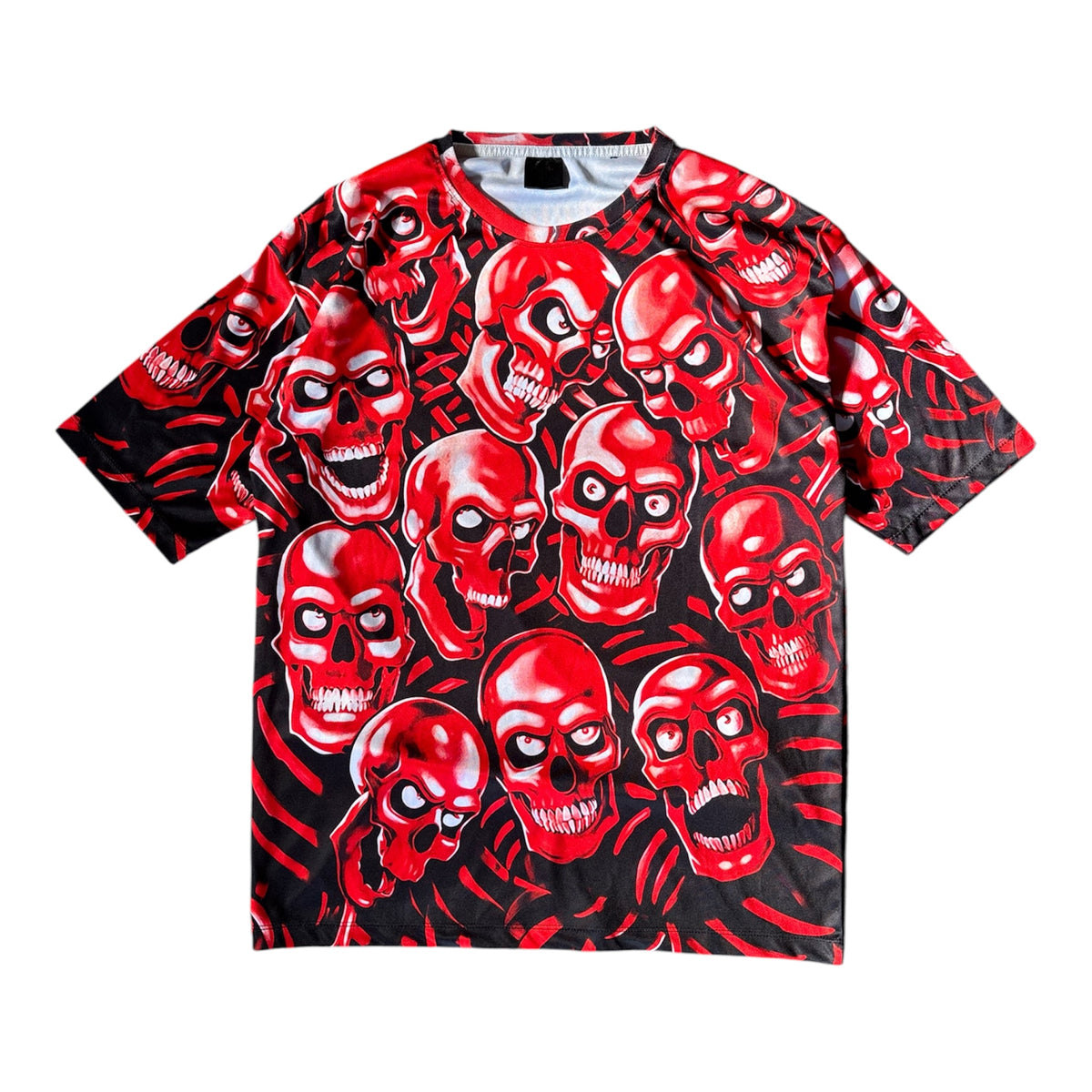 Vintage Liquid Skull T-Shirt Size XL