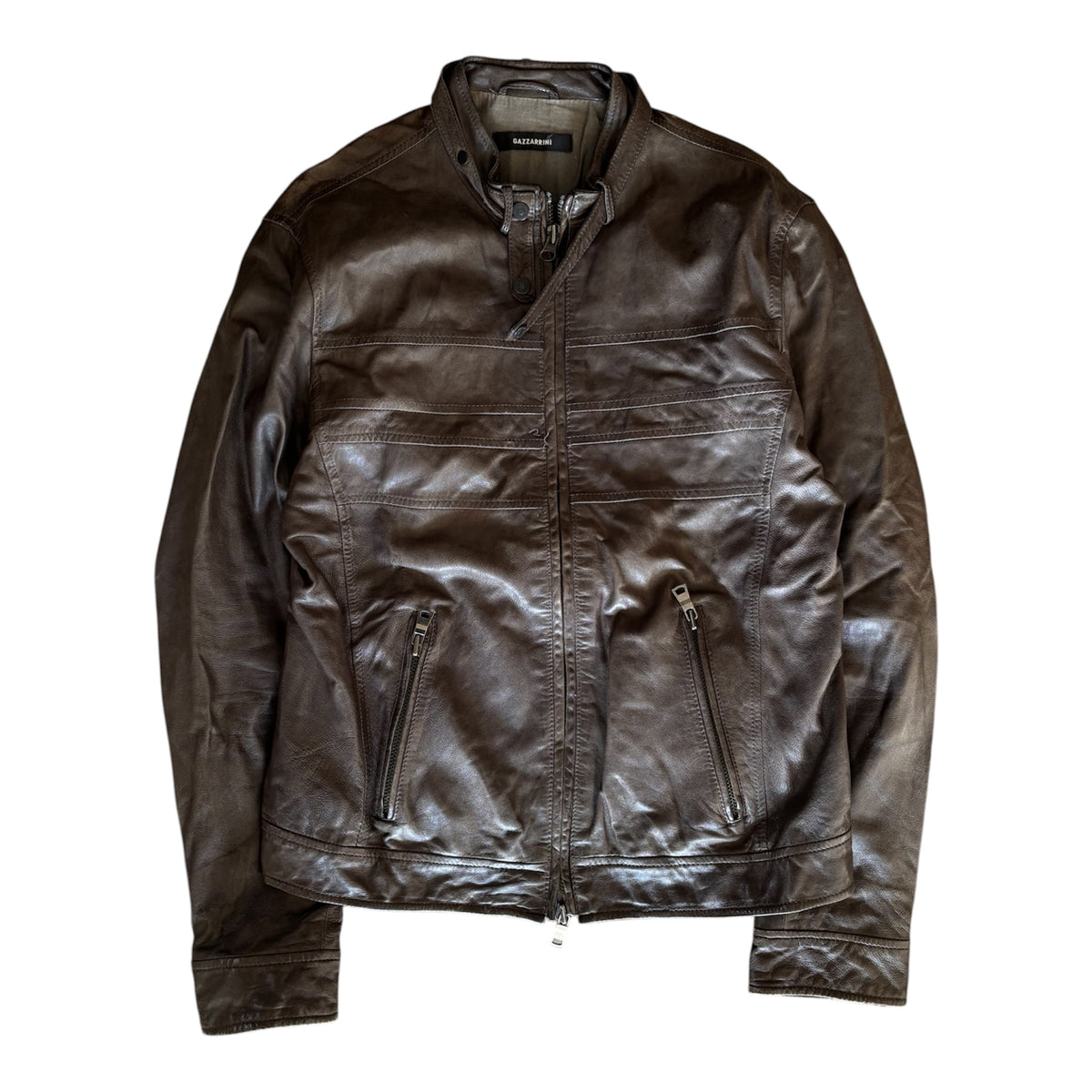 Vintage Gazzarini Lederjacke Size M