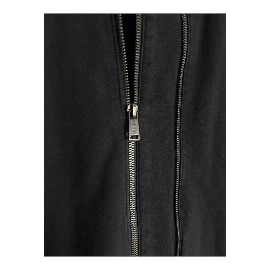 Vintage Guess Los Angeles Sweatjacke mit Lederpartien
