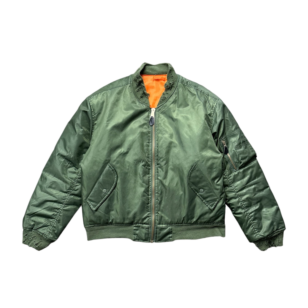 Vintage Distressed MA 1 Bomberjacke Size M