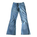 Vintage Low Rise Flare Jeans mit Lace up (Front)