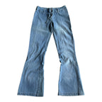 Vintage Low Rise Flare Jeans mit Lace up (Front)