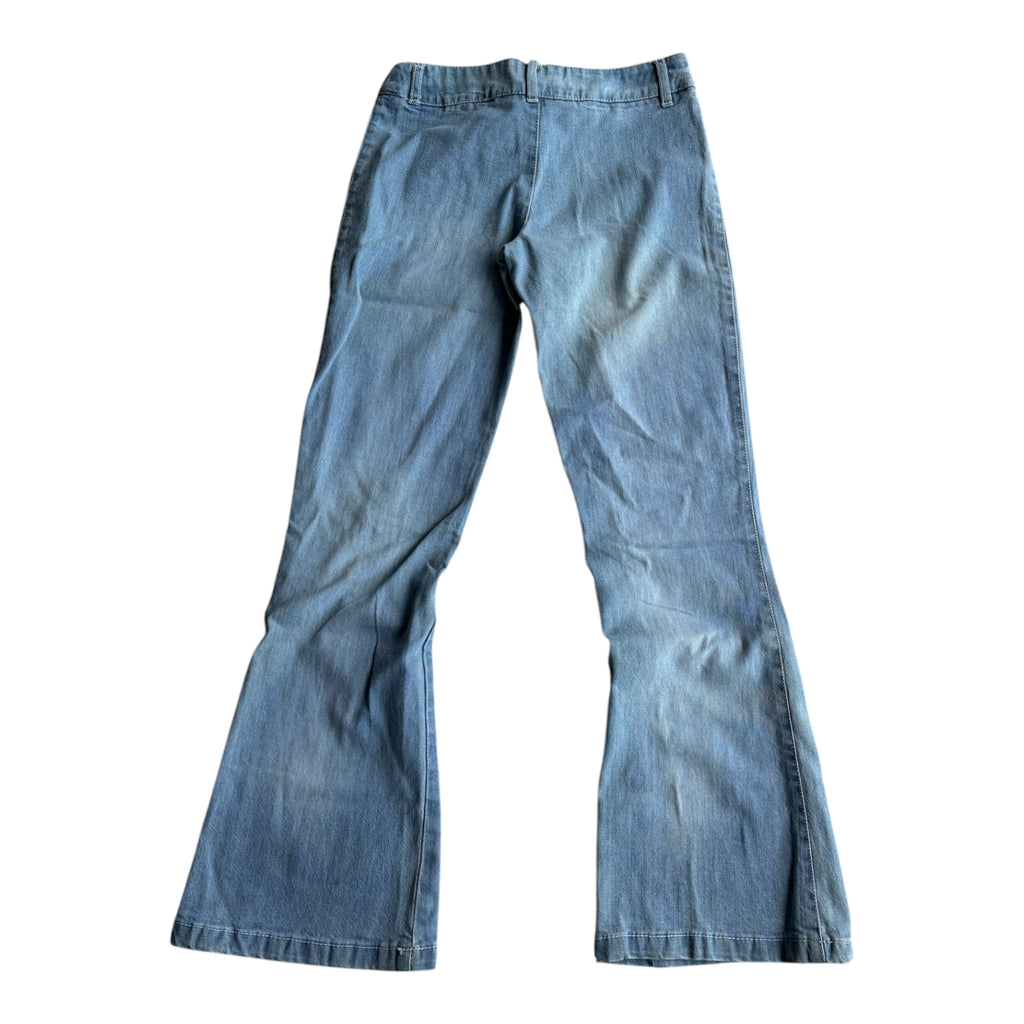 Vintage Low Rise Flare Jeans mit Lace up (Front)