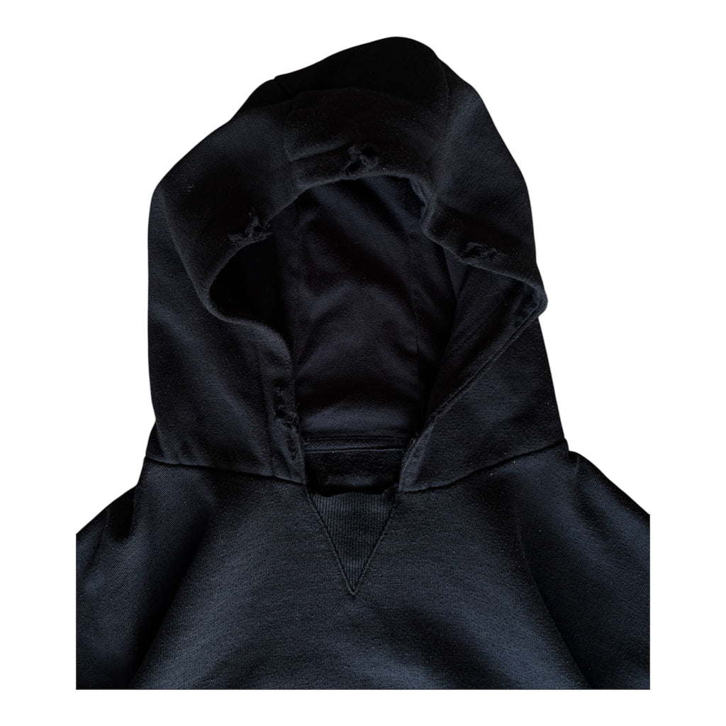 Vintage Distressed Cut Out Pocket Hoodie Size L