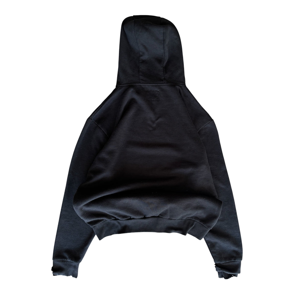 Vintage Distressed Cut Out Pocket Hoodie Size L