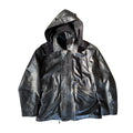 Vintage Hooded Leather Jacket Size XL
