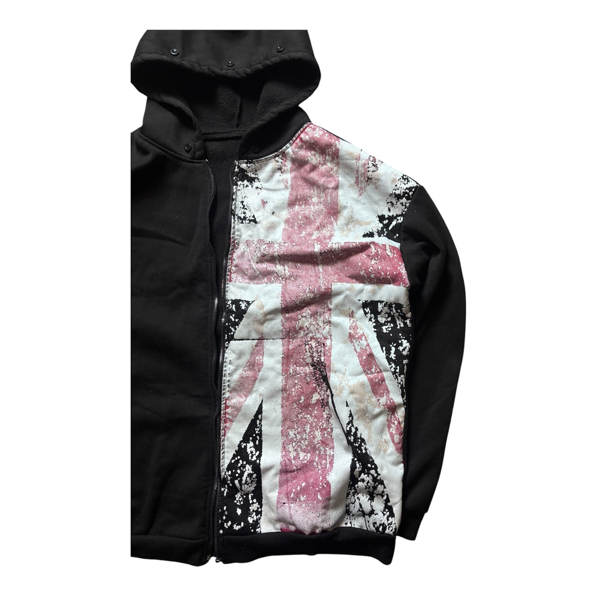 UK Printet Zip Hoodie