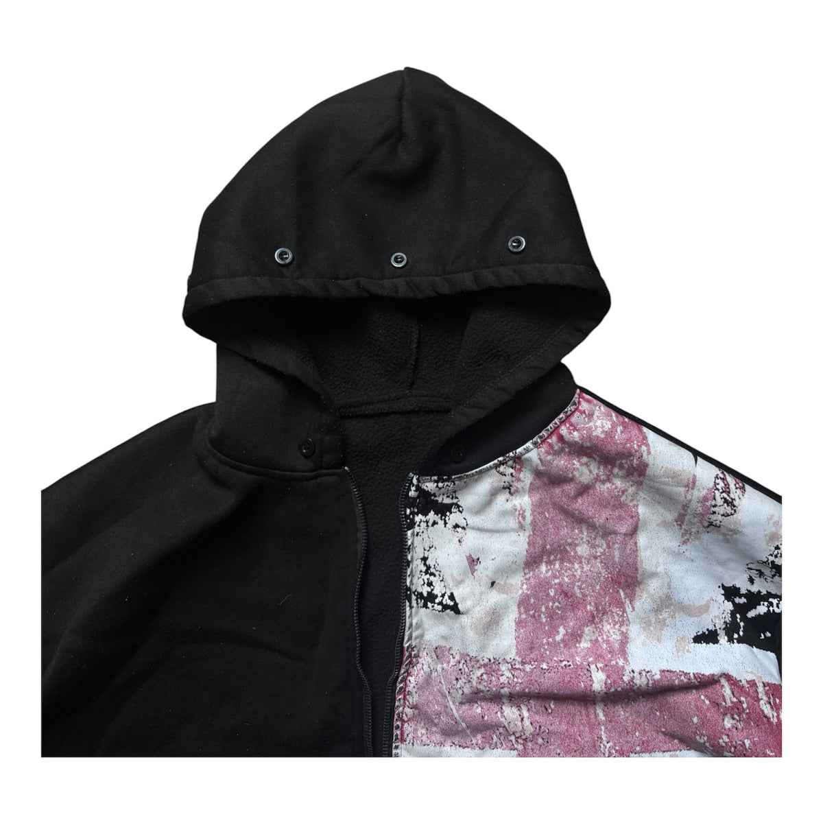 UK Printet Zip Hoodie