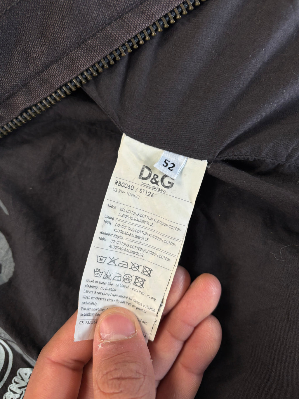 Vintage Dolce & Gabbana Utility Jacket from 1998s Bondage Collection