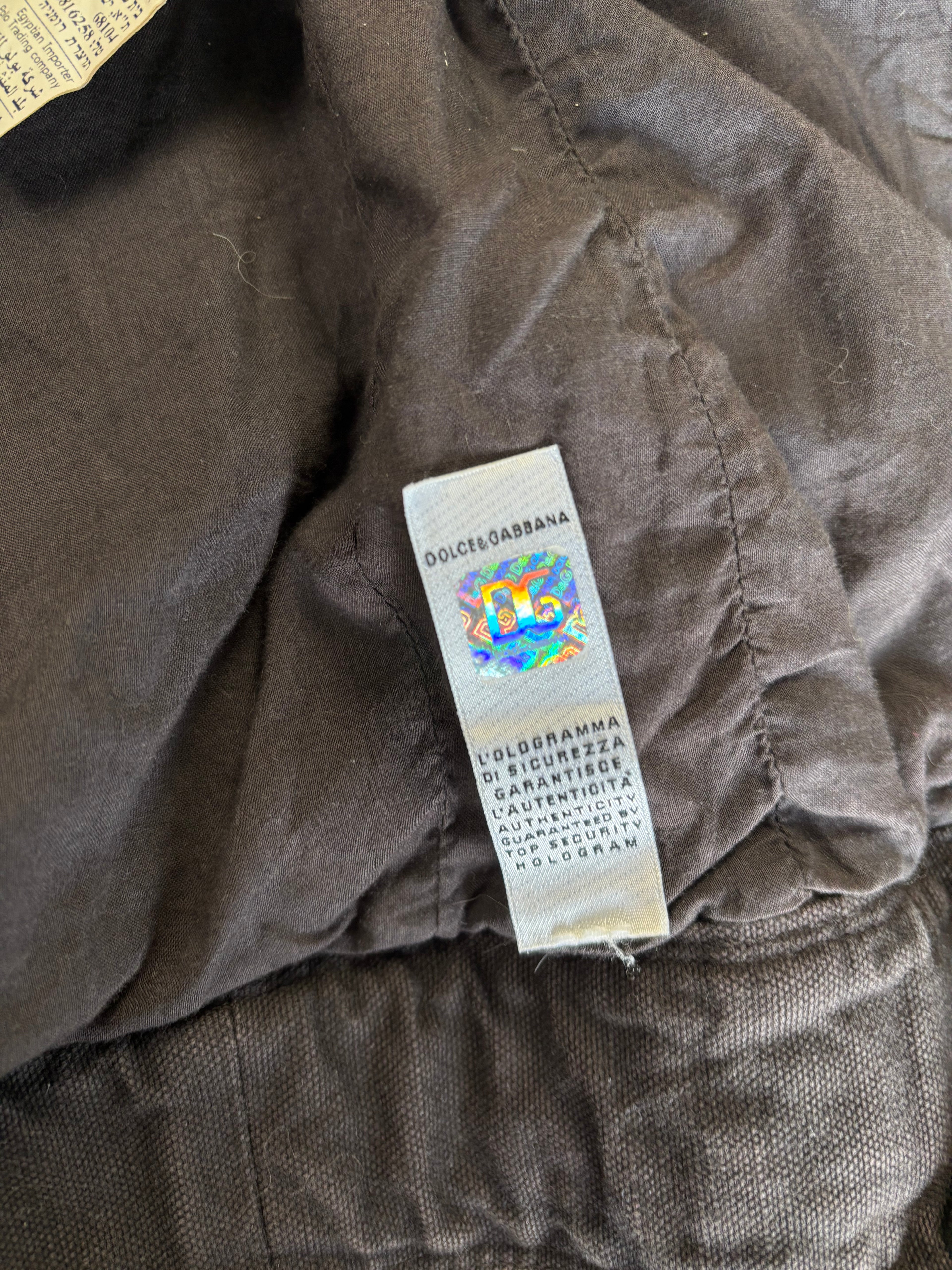 Vintage Dolce & Gabbana Utility Jacket from 1998s Bondage Collection