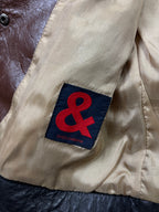 Vintage Dolce & Gabbana Brown Leather Jacket