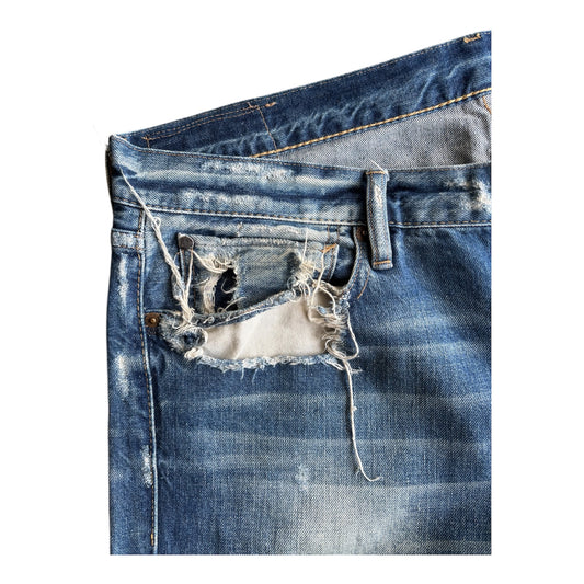 Ralph Lauren Denim & Supply Distressed and Repaired