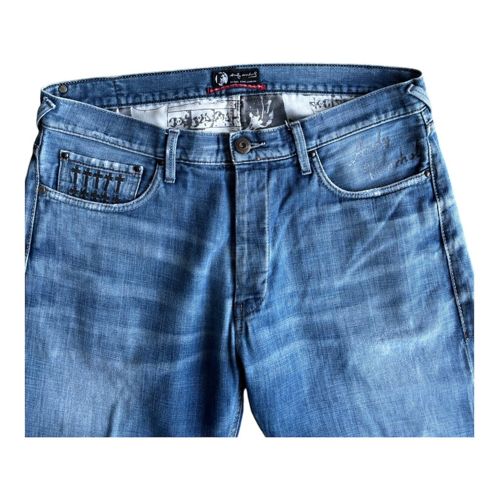 Vintage Andy Warhol Backprint Denim