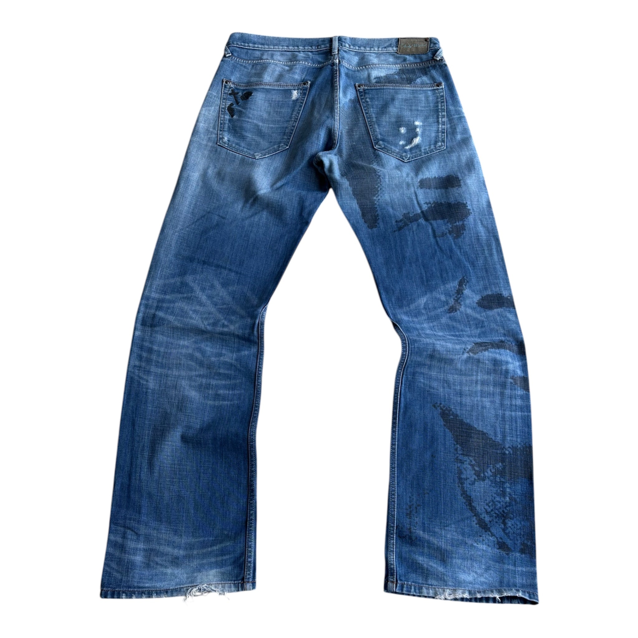 Vintage Andy Warhol Backprint Denim