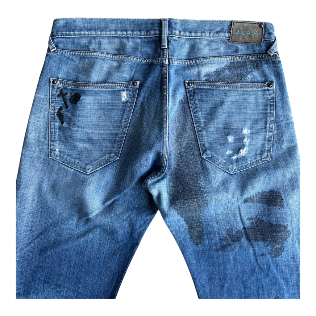 Vintage Andy Warhol Backprint Denim