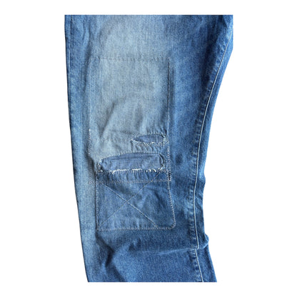 Vintage Polo Ralph Lauren Distressed & Repaired Straight Leg Jeans