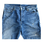 Vintage Polo Ralph Lauren Distressed & Repaired Straight Leg Jeans
