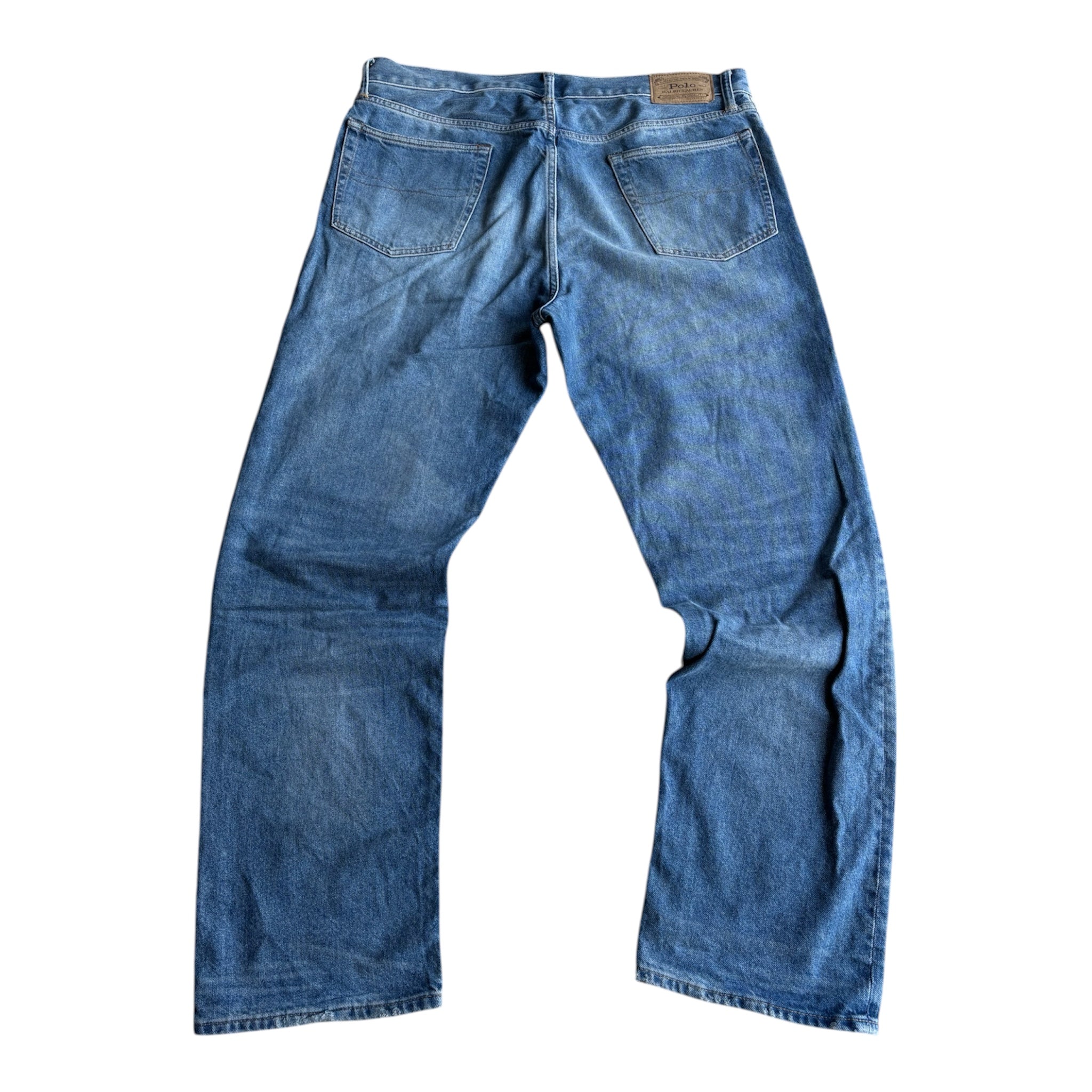 Vintage Polo Ralph Lauren Distressed & Repaired Straight Leg Jeans