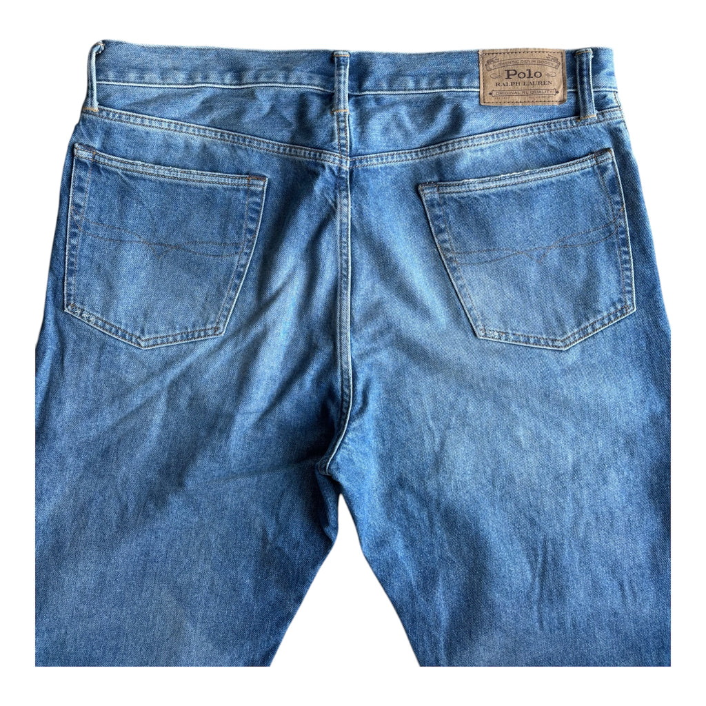 Vintage Polo Ralph Lauren Distressed & Repaired Straight Leg Jeans