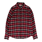 Saint Laurent Paris Tartan Western Style Flannel Shirt Size L