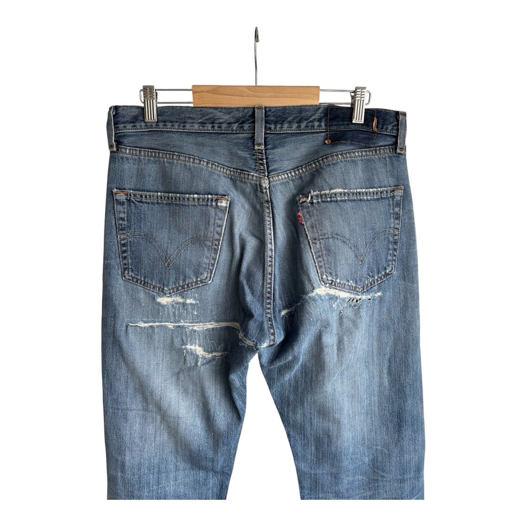 Vintage Levis 501 Distressed & Repaired W 34 L 32