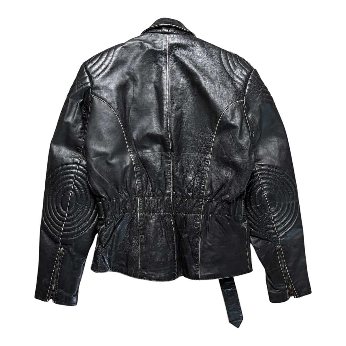 Vintage Biker Real Leather Jacket Size M