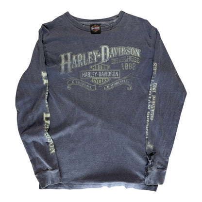 Vintage Distressed Harley Davidson Longsleeve Size S