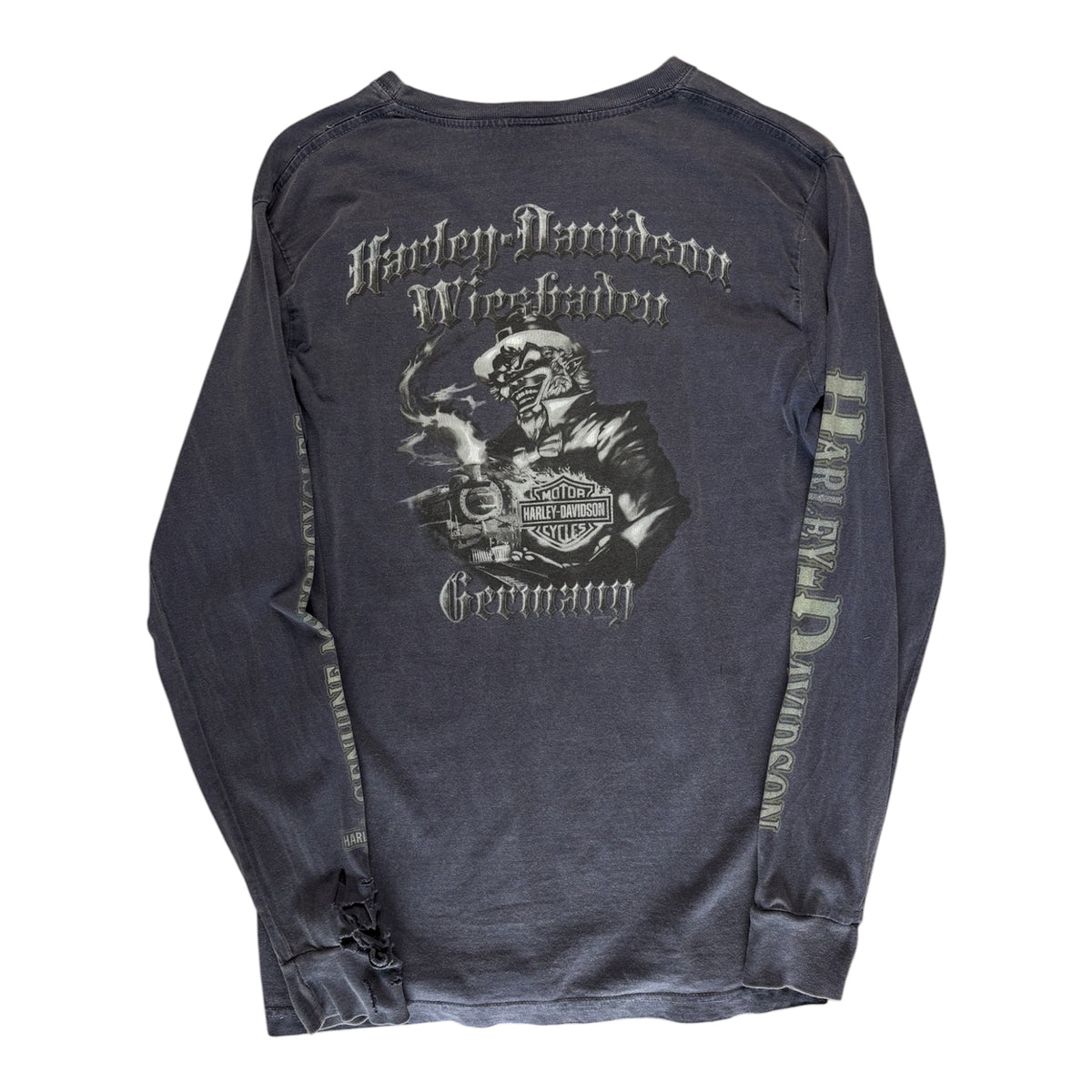 Vintage Distressed Harley Davidson Longsleeve Size S
