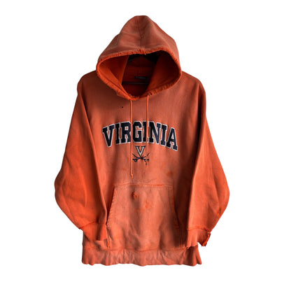 Vintage Trashed Sunfaded Virginia University  Hoodie Size L