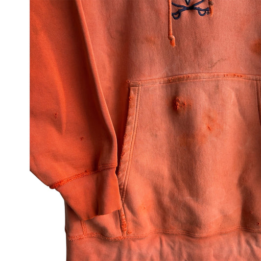Vintage Trashed Sunfaded Virginia University  Hoodie Size L